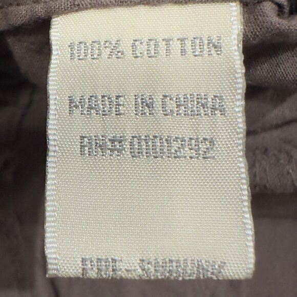 Lulu B 2 Piece Set Womens Small Brown Embroidered Frayed Top Pants Boho Cotton - Picture 13 of 14